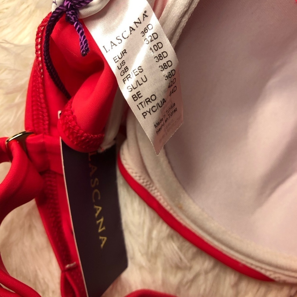 🍊VENUS Bright Orange Underwire Swim Top size 32D🍊 - Picture 10 of 11